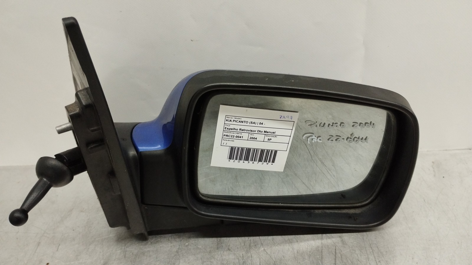 Espelho Retrovisor Dto Manual Para KIA PICANTO Procarro