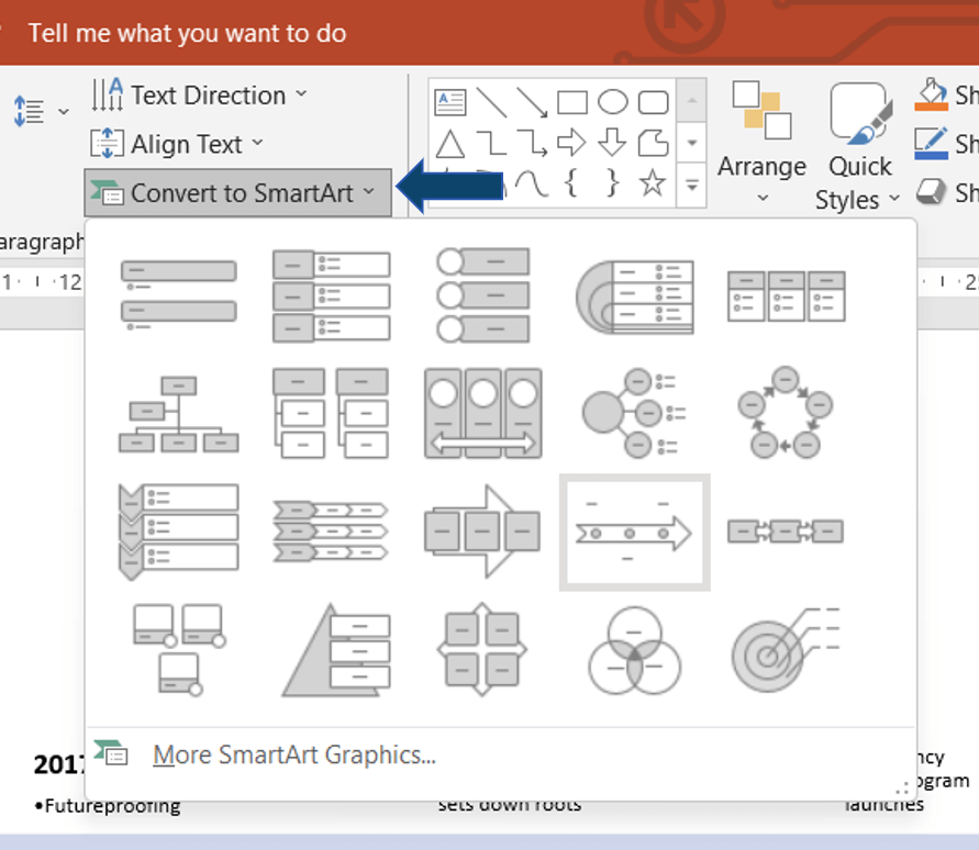 SmartArt in PowerPoint