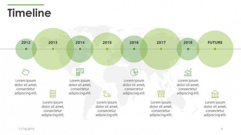 Timeline Milestone Chart for PowerPoint and Google Slides