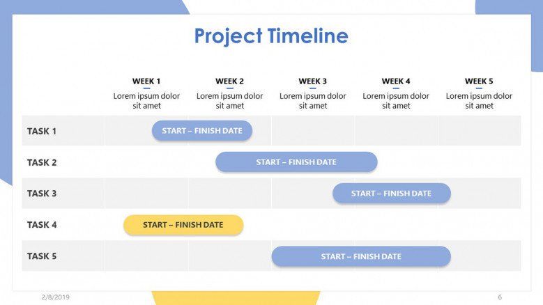 Free project timeline template for PowerPoint