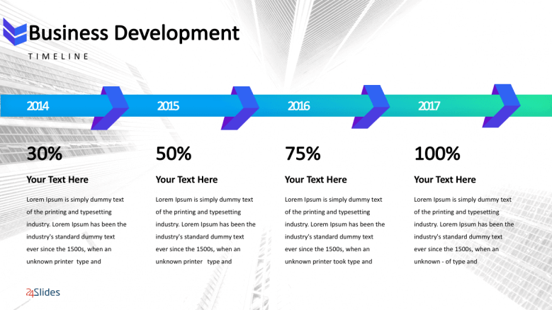 business development timeline template