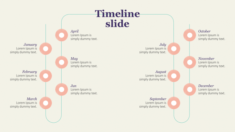 creative timeline template for ppt