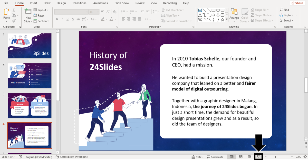How to slideshow in PowerPoint
