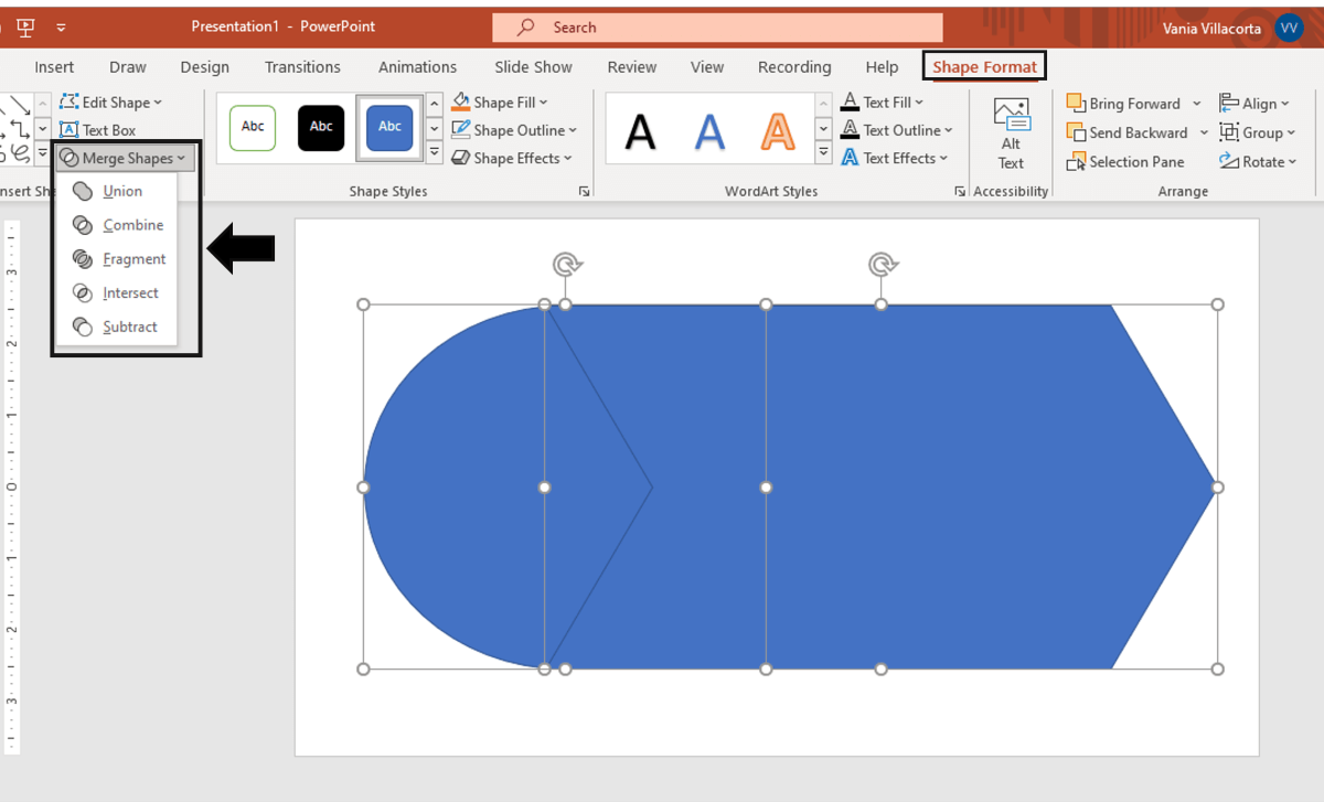 PowerPoint Feature: Merge Shapes