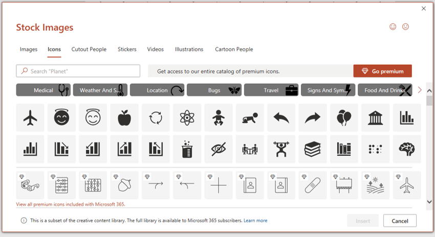 PowerPoint Feature: Insert Icons