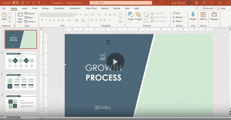 Using PowerPoint's Animated GIF Function