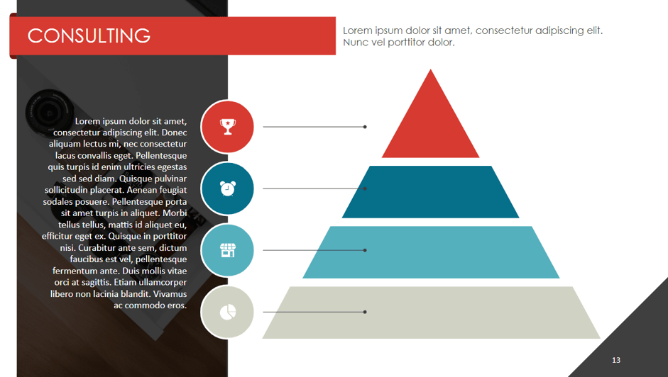 Business Pyramid Diagram in Google Slides
