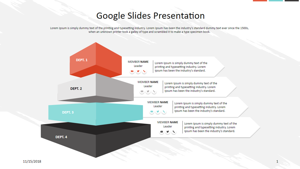  3D Pyramid Designs in Google Slides