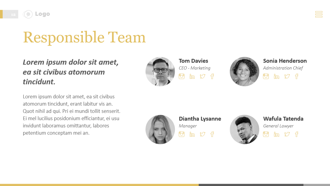Team Roles PowerPoint Template