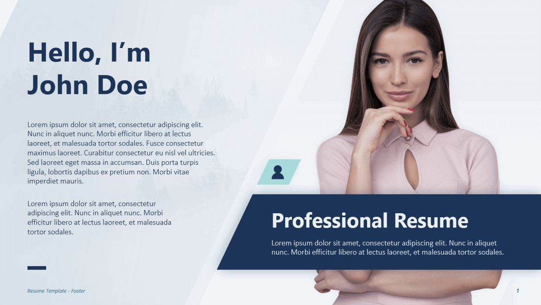 Creative Resume PowerPoint Template