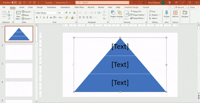 How to Make a Simple Pyramid Chart in PowerPoint