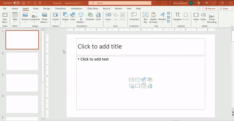 How to Make a Segmented Pyramid Chart in PowerPoint