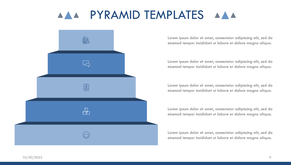 Free PowerPoint Pyramid template