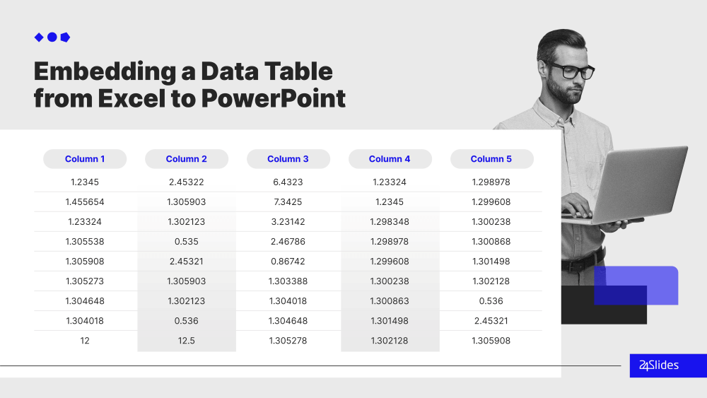 Embedding a Data Table from Excel to PowerPoint