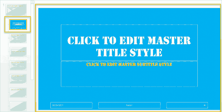Customize a layout in PPT