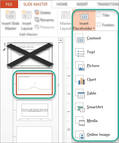 Customize the Placeholders on PPT