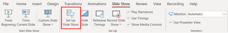 powerpoint how to make presentation loop