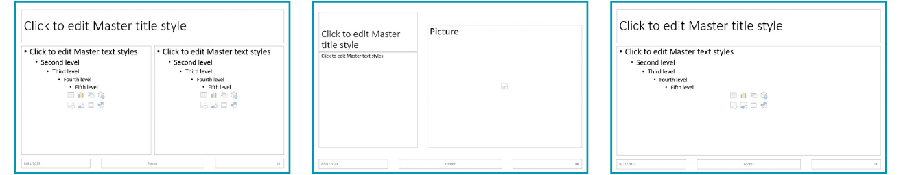 master view in powerpoint presentation include