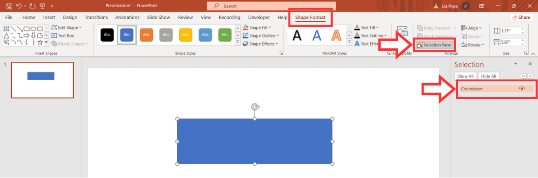 presentation timer and share