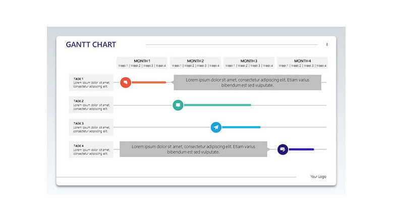 powerpoint presentation gantt chart