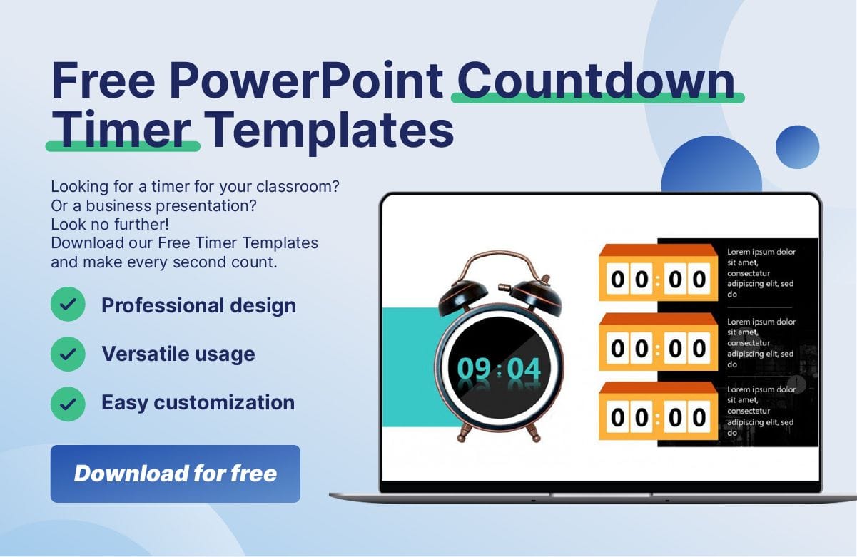 powerpoint timer in presentation mode