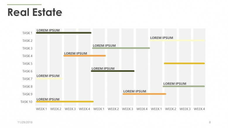 powerpoint presentation gantt chart