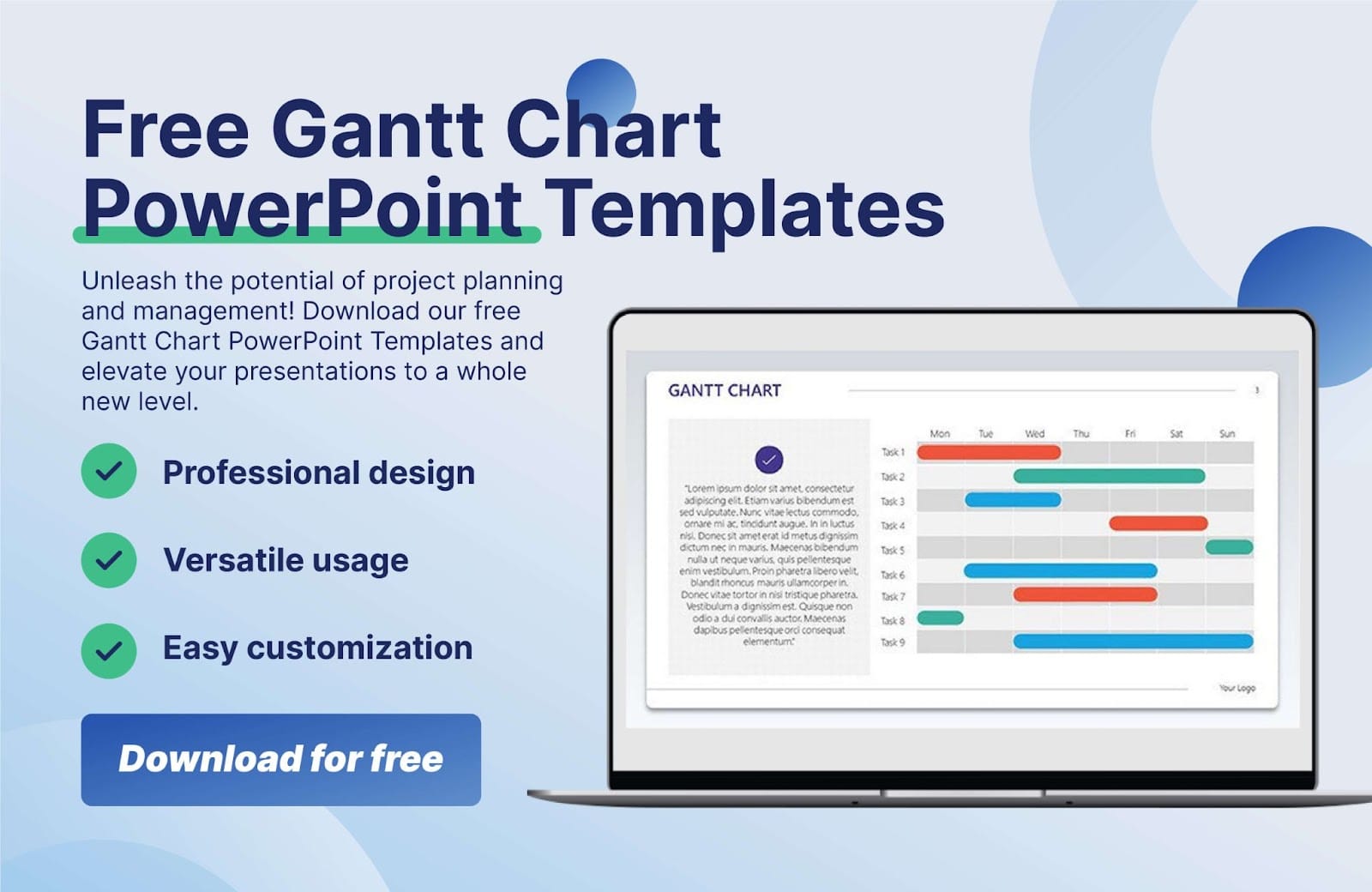 powerpoint presentation gantt chart