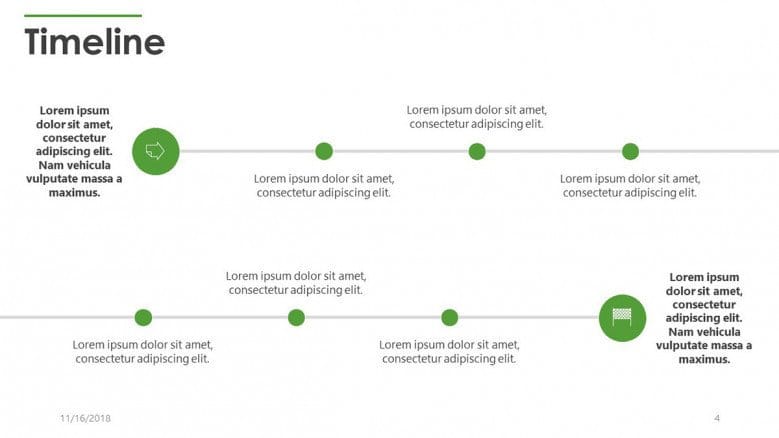 corporate timeline PowerPoint template