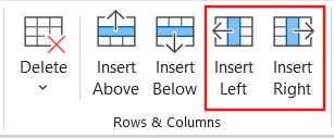 How to add a column to a table in PowerPoint