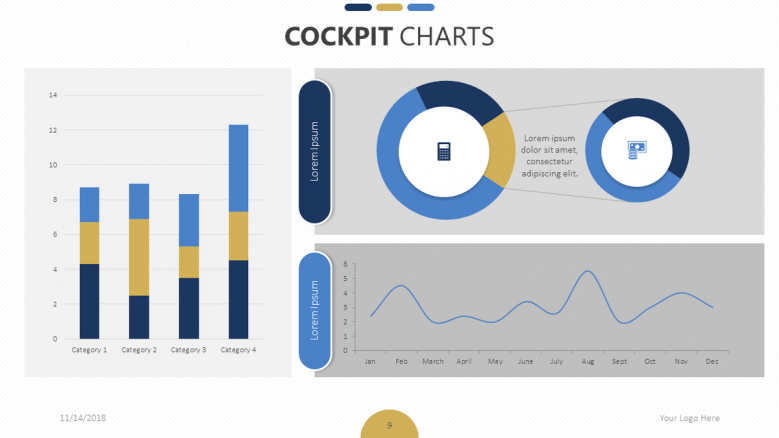 Cockpit Chart PowerPoint Template