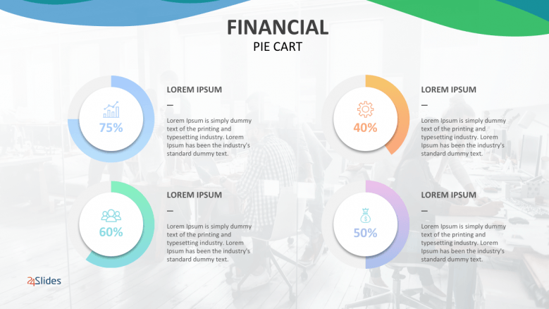 Financial Pie Graphs in PowerPoint