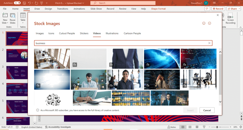 PowerPoint stock images