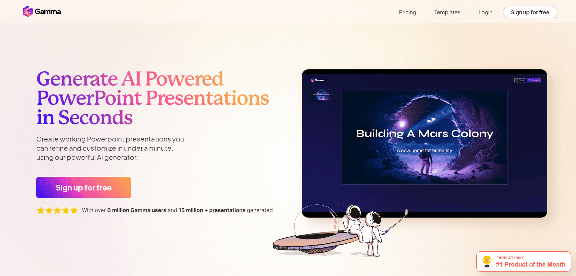 Gamma AI Presentation Tool