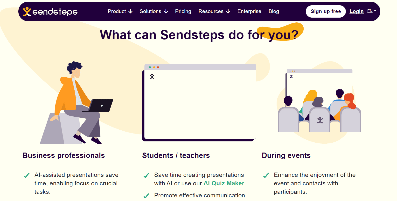 Sendsteps AI presentation Maker