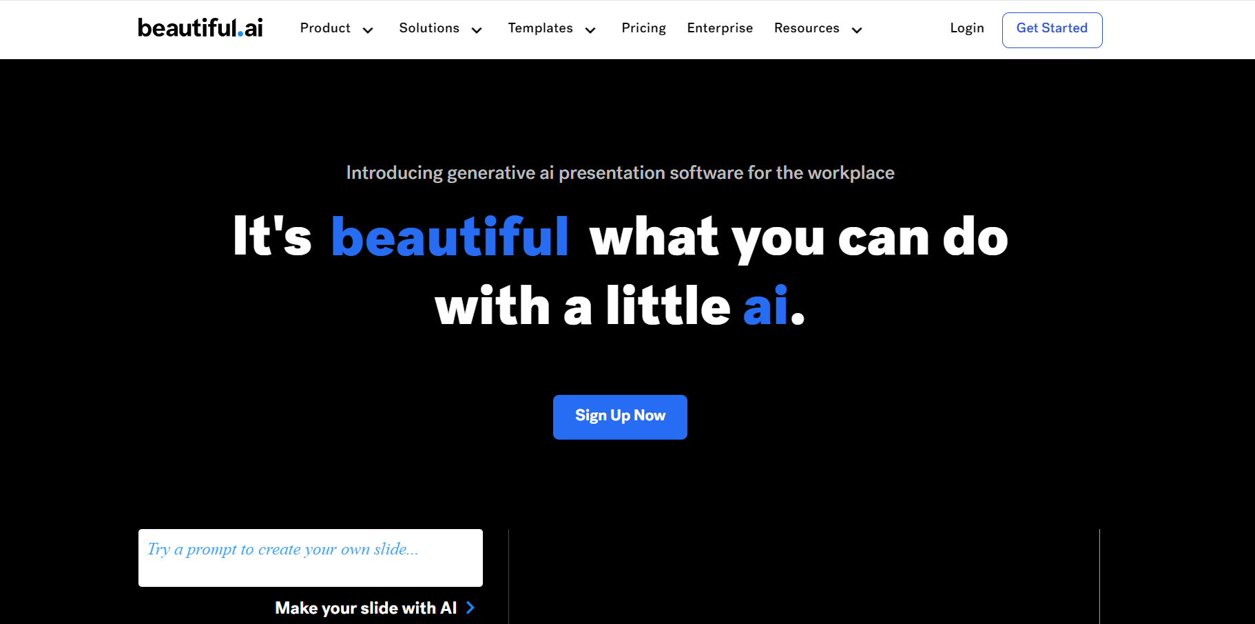 Beautiful AI presentation maker