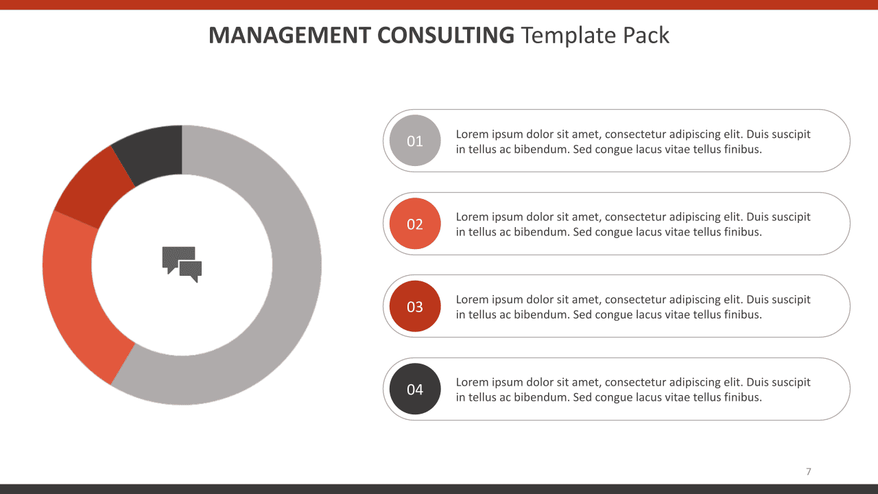 Google Slides pie chart template