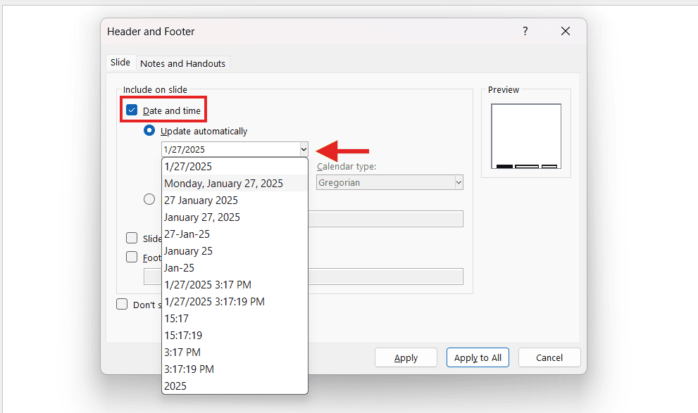 How to insert clock in PowerPoint