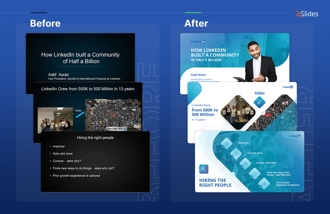 LinkedIn presentation example