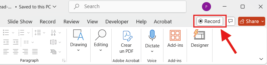 How to record a presentation in PowerPoint