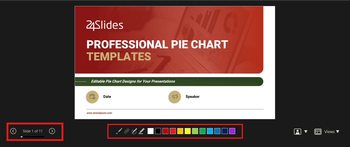 Recording controls in PowerPoint