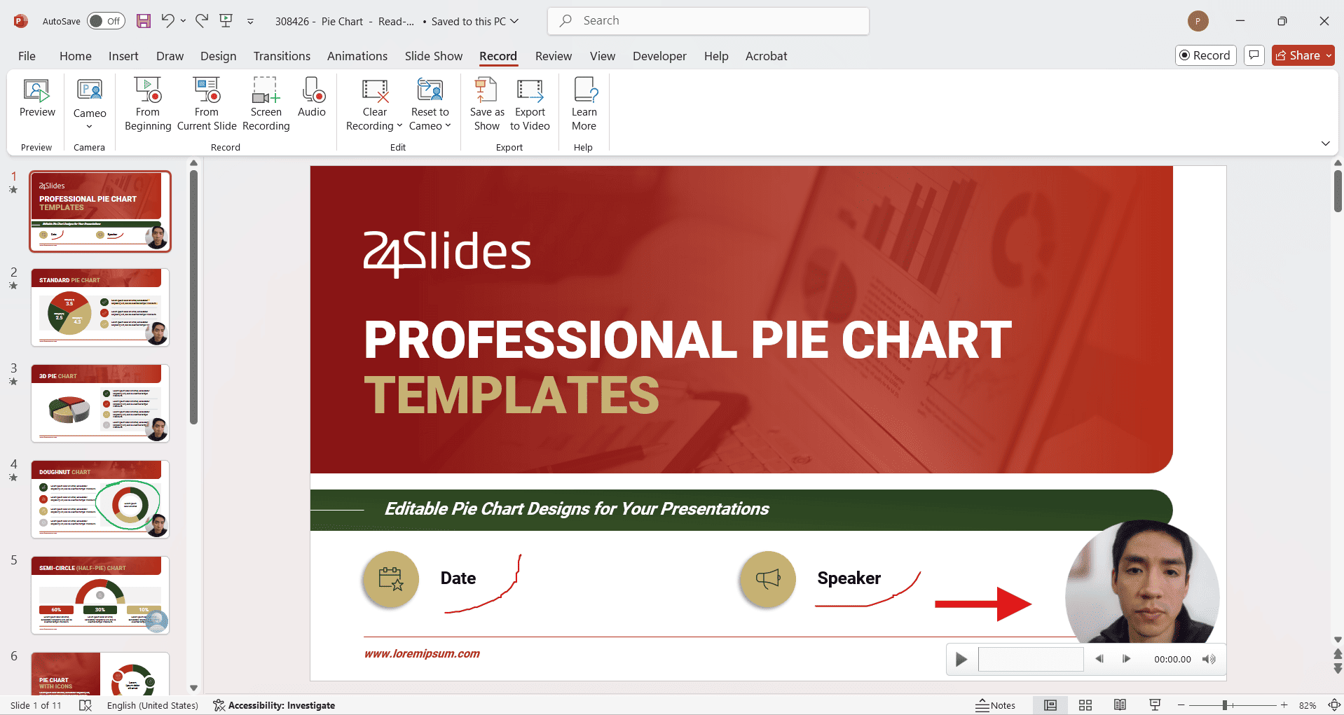 Adding narrations and timing in PowerPoint