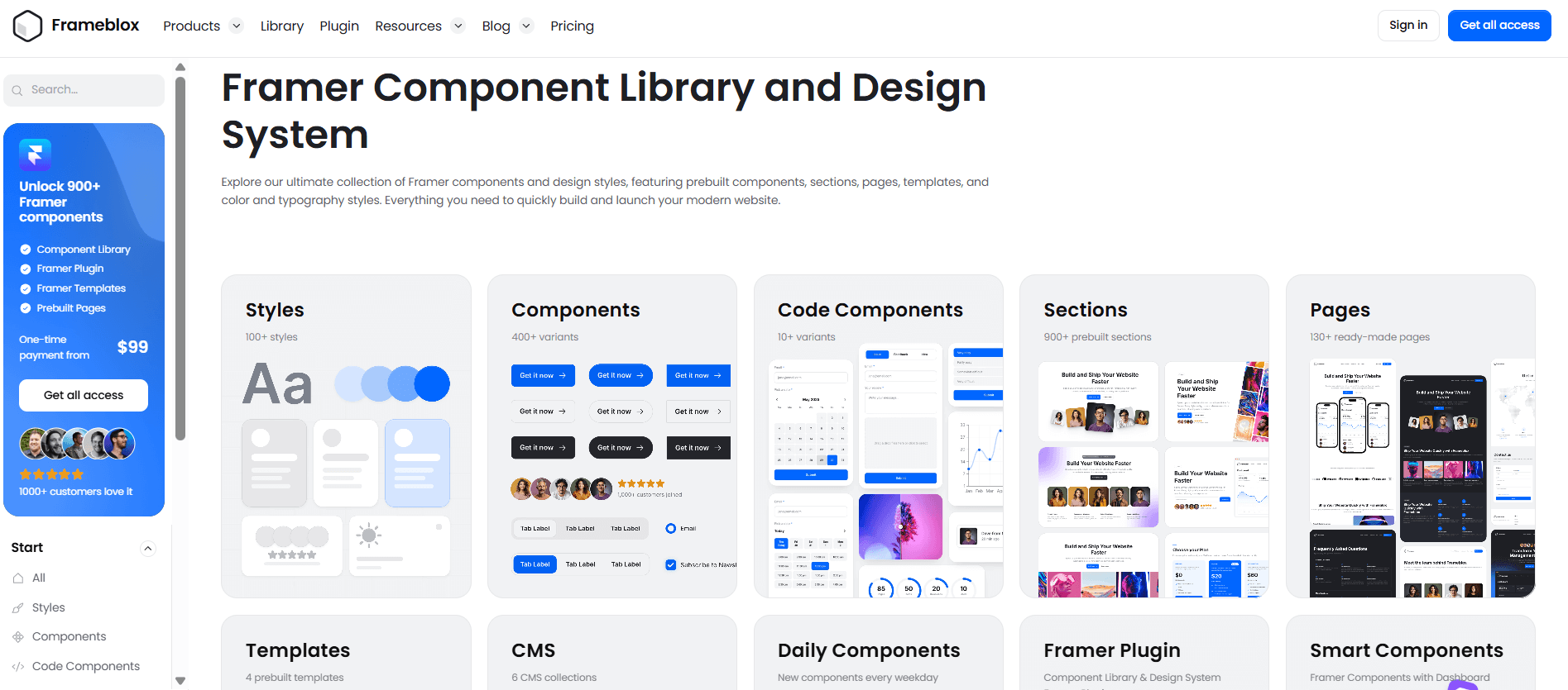 Frameblox library