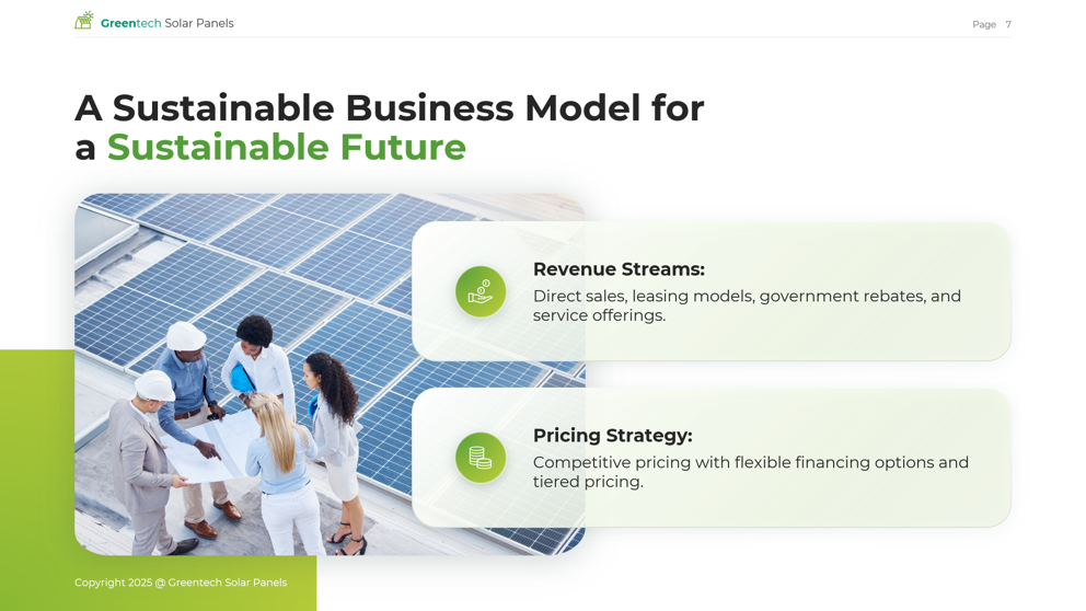 Business Model slide