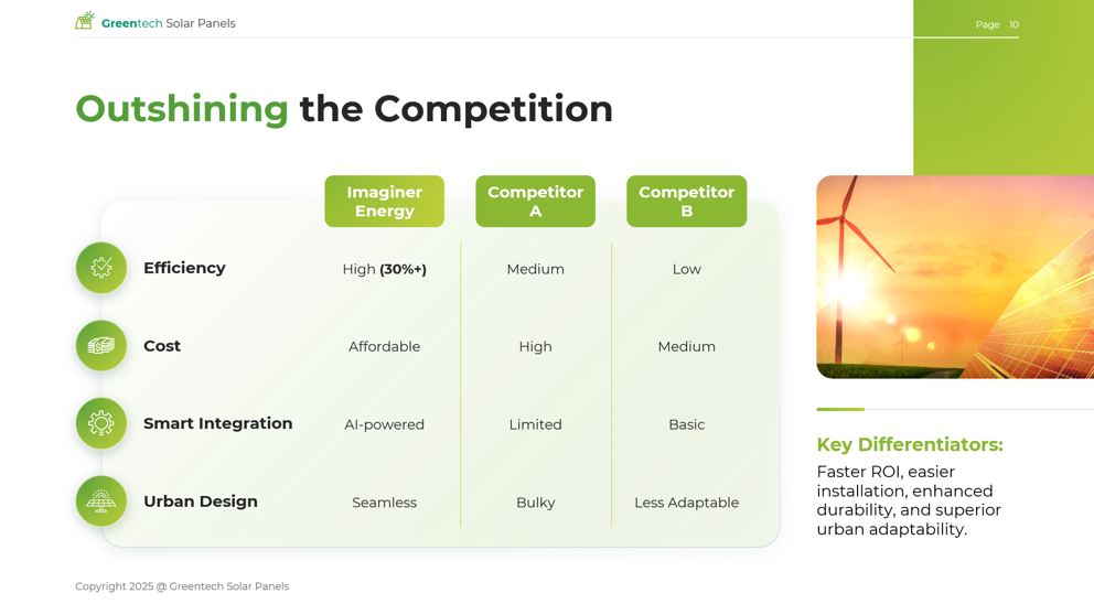 Competition slide pitch deck