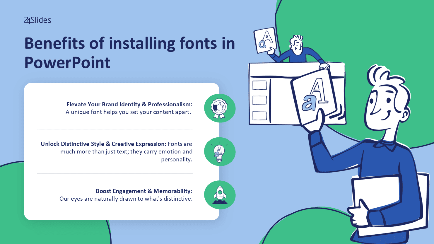 Benefits of installing fonts in PowerPoint