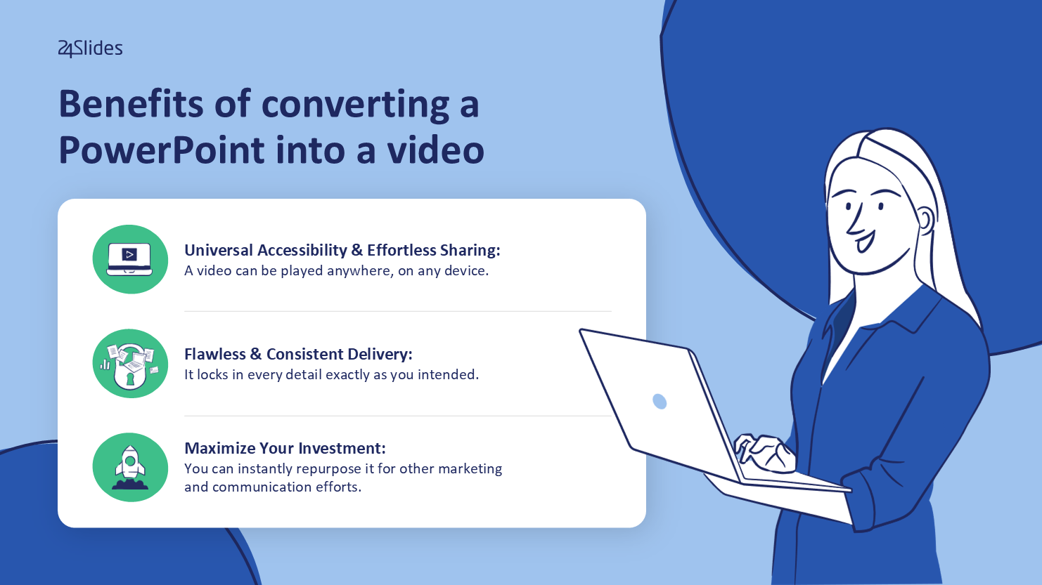 Benefits of converting a PowerPoint into a video