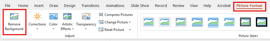 Remove background tool