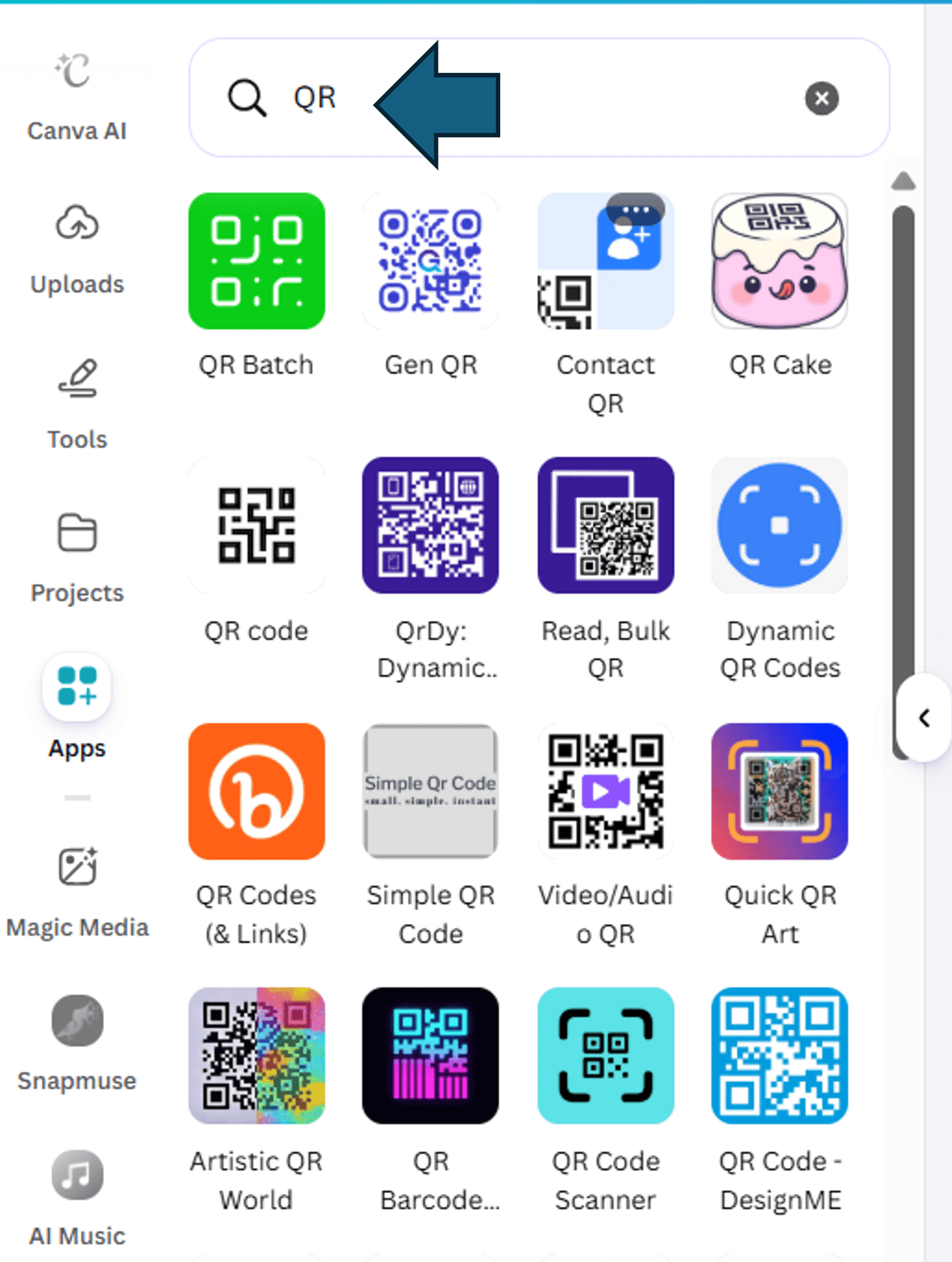 How to create a QR code on Canva