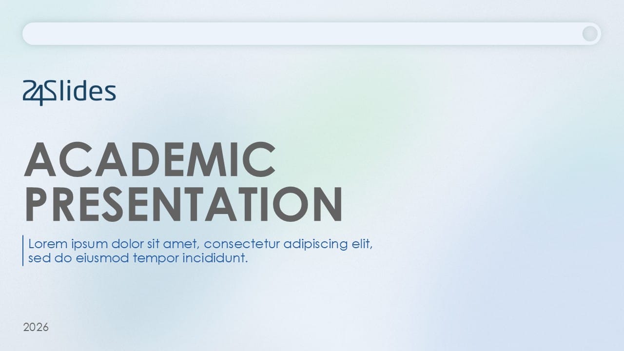 academic presentation template