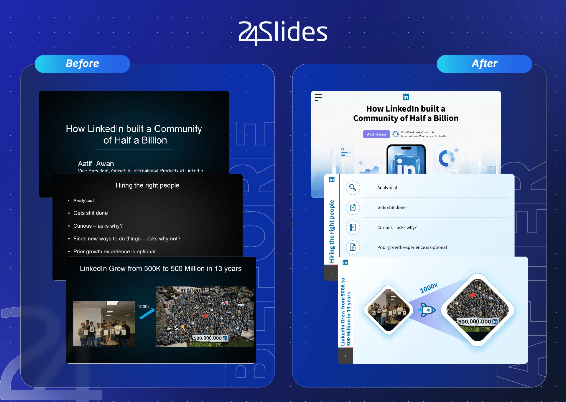 LinkedIn presentation example